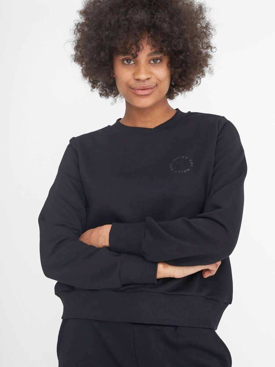 Noisy May NMLUPA LOGO SWEATSHIRT, Black, highres - 27017581_Black_007.jpg