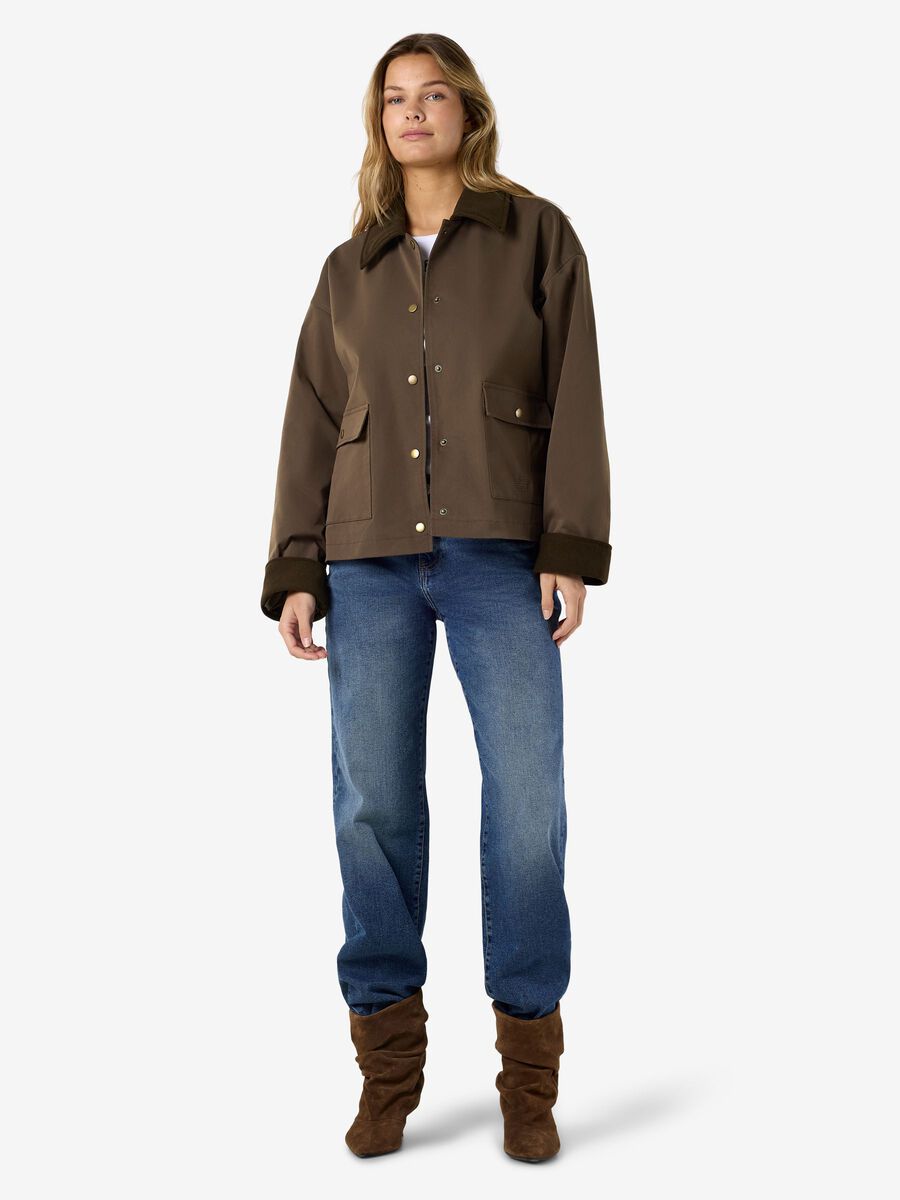 Carousel image 4 SHORT JACKET, Chocolate Brown