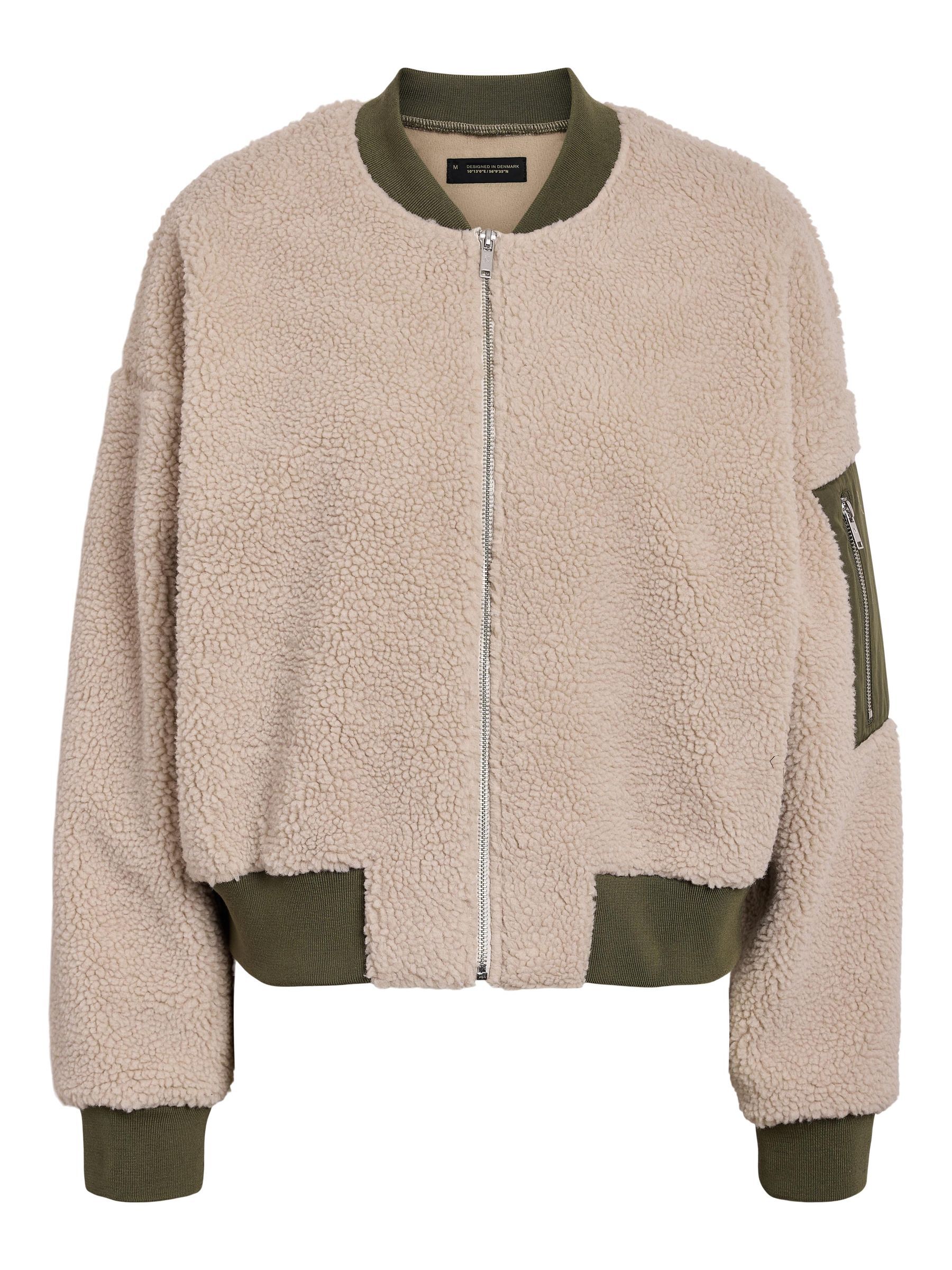 TEDDY BOMBER JACKET Grey NOISY MAY