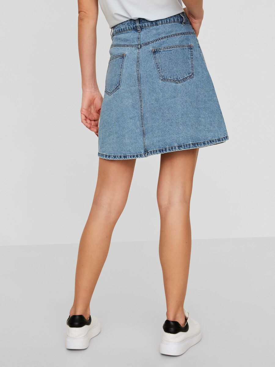 Noisy May SHORT DENIM SKATER SKIRT, Light Blue Denim, highres - 27001259_LightBlueDenim_004.jpg