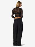 Product image thumbnail - NMEVE LONG SLEEVED TOP, Black | 3