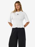 Product image thumbnail - SMOCKED T-SHIRT, Bright White | 1