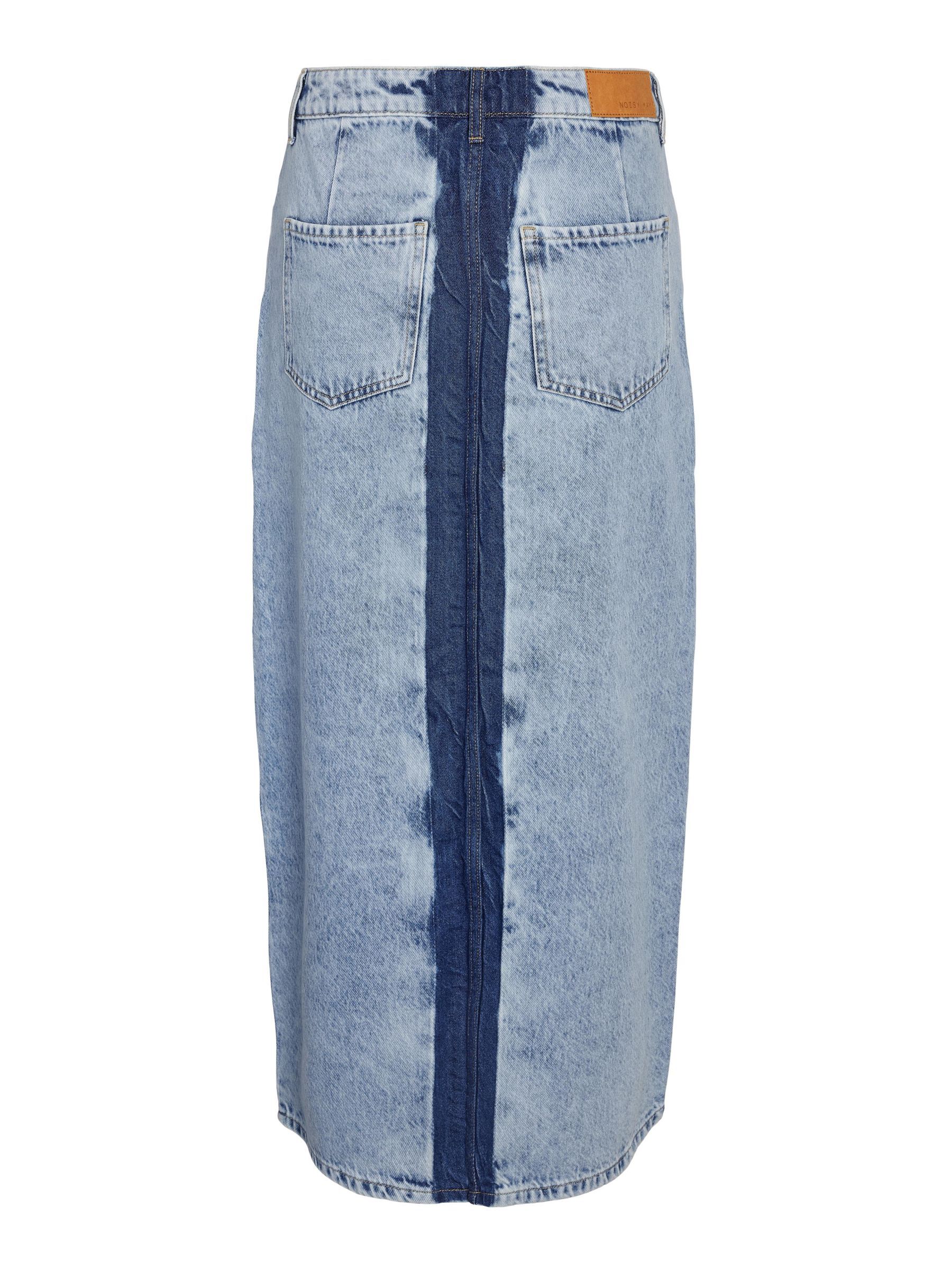 Elisa pencil ripped denim skirt online