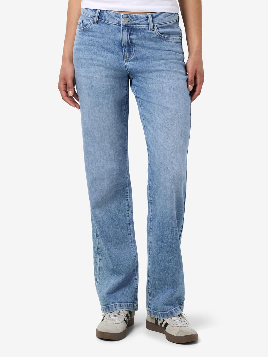 Noisy May NMNILA JEANS MED VID PASSFORM, Light Blue Denim, highres - 27034112_LightBlueDenim_003.jpg