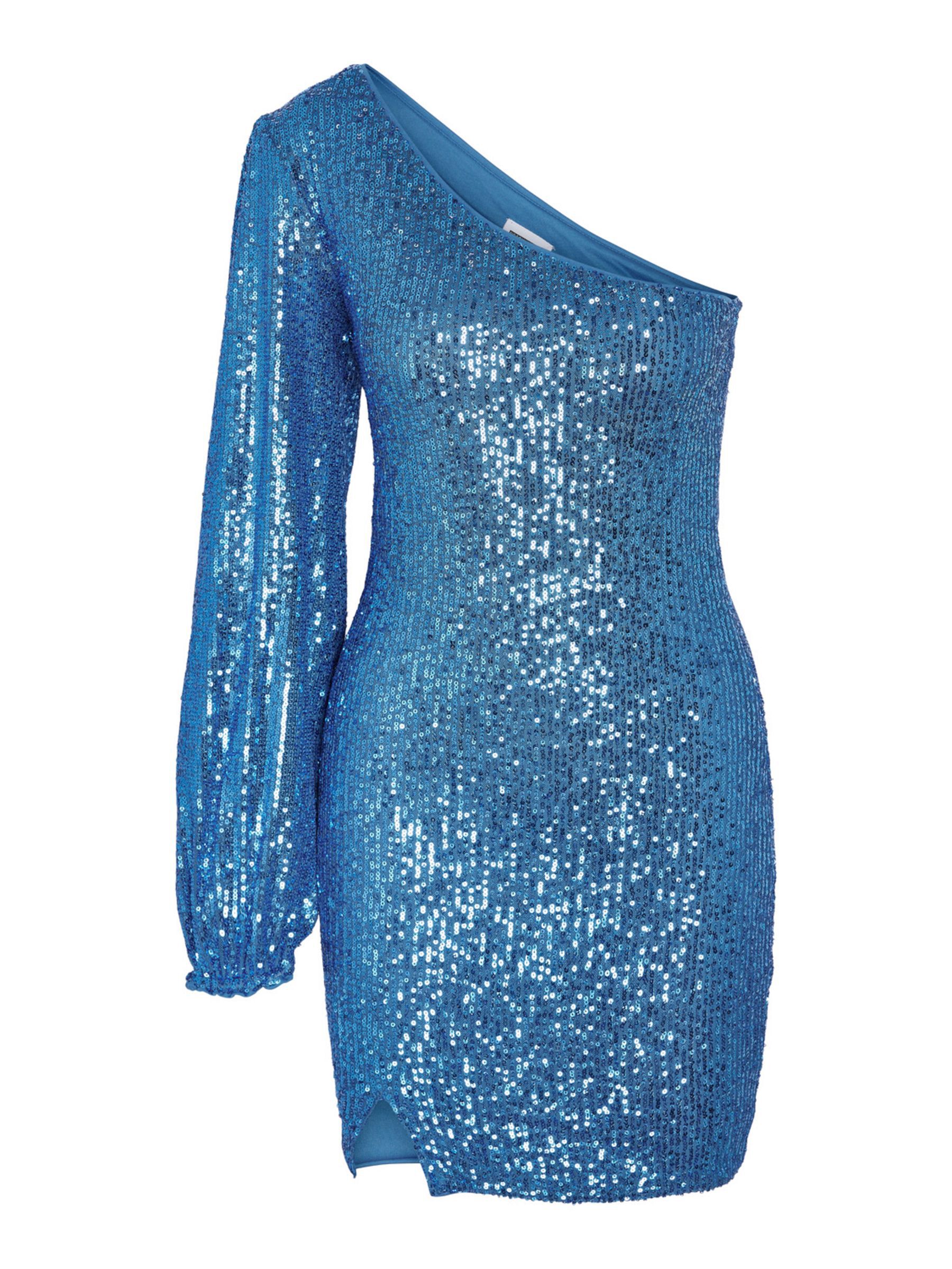 One-Shoulder Sequin Dress in Lavender | VENUS