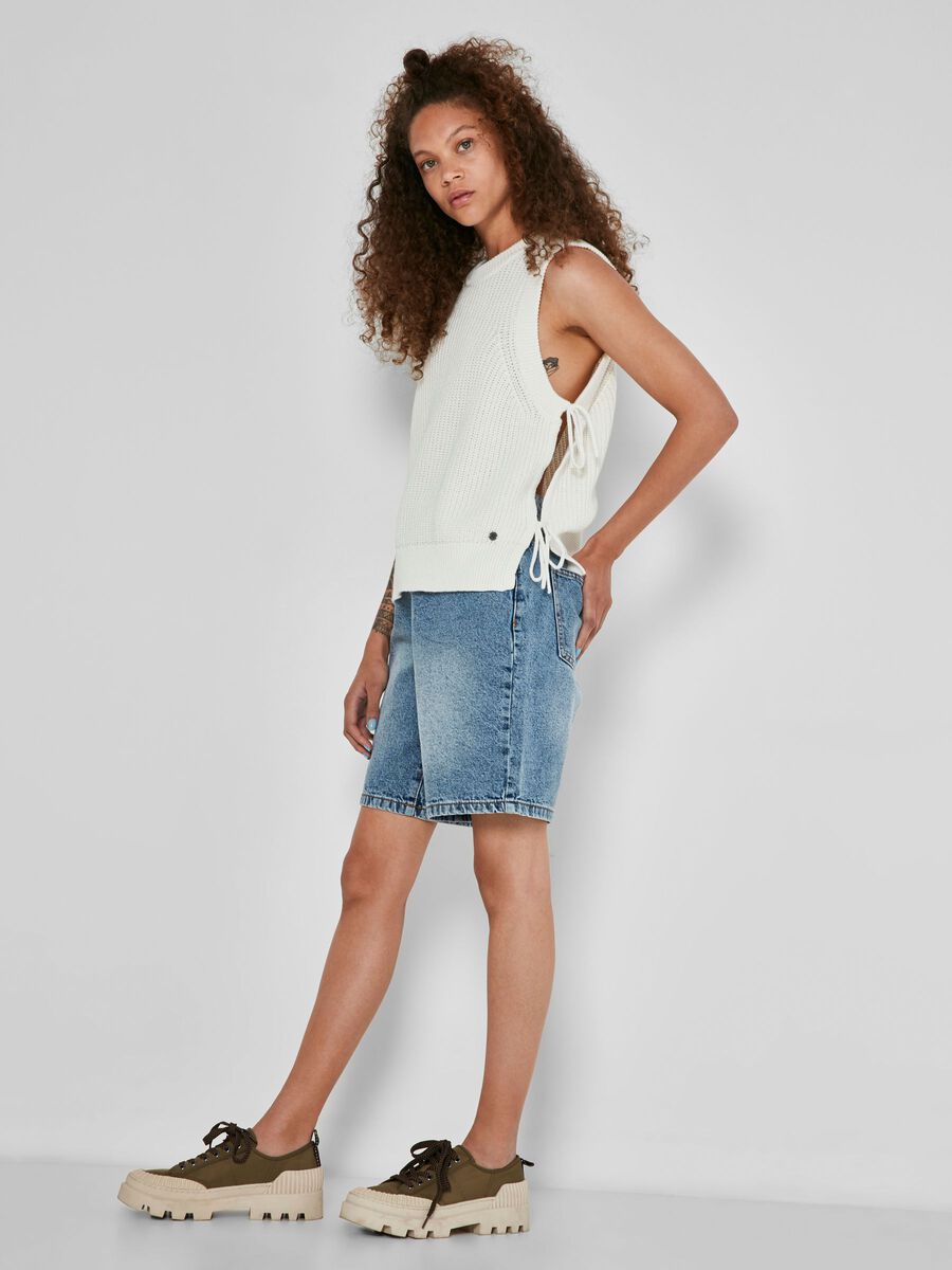 KNITTED GILET, Sugar Swizzle, highres
