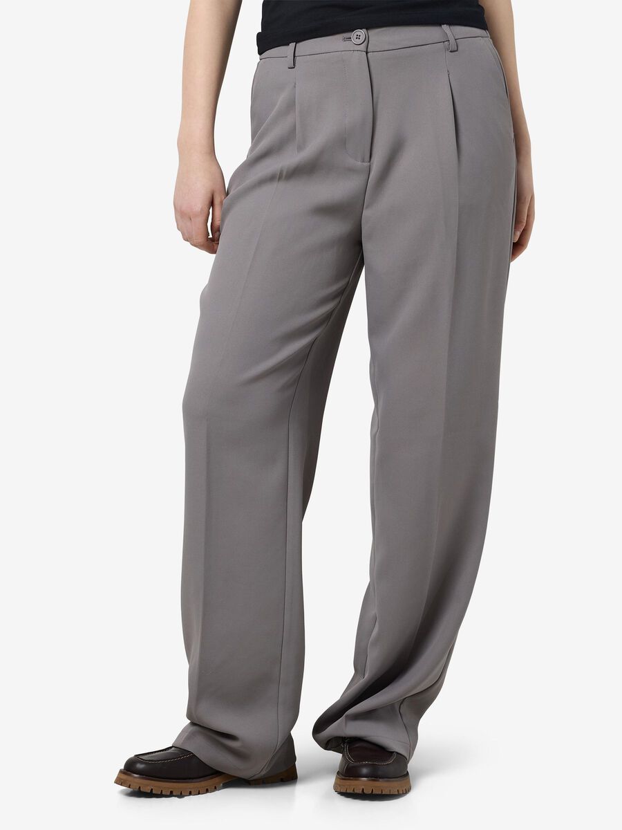 Noisy May HIGH WAISTED TROUSERS, Titanium, highres - 27029240_Titanium_003.jpg