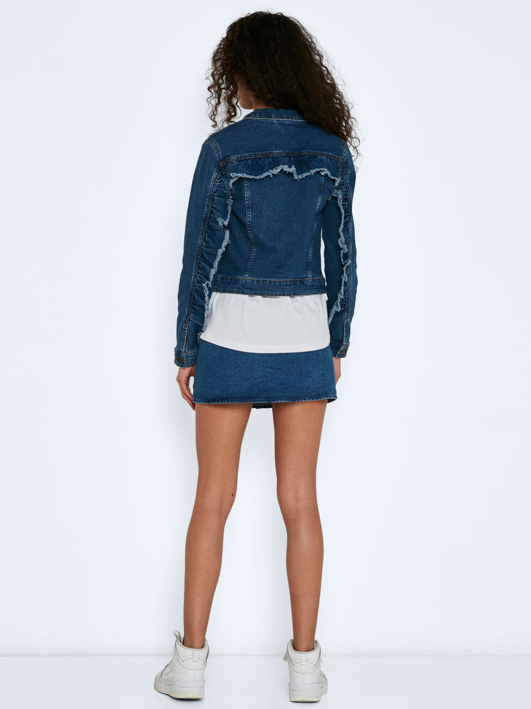 Veste en jean volant outlet