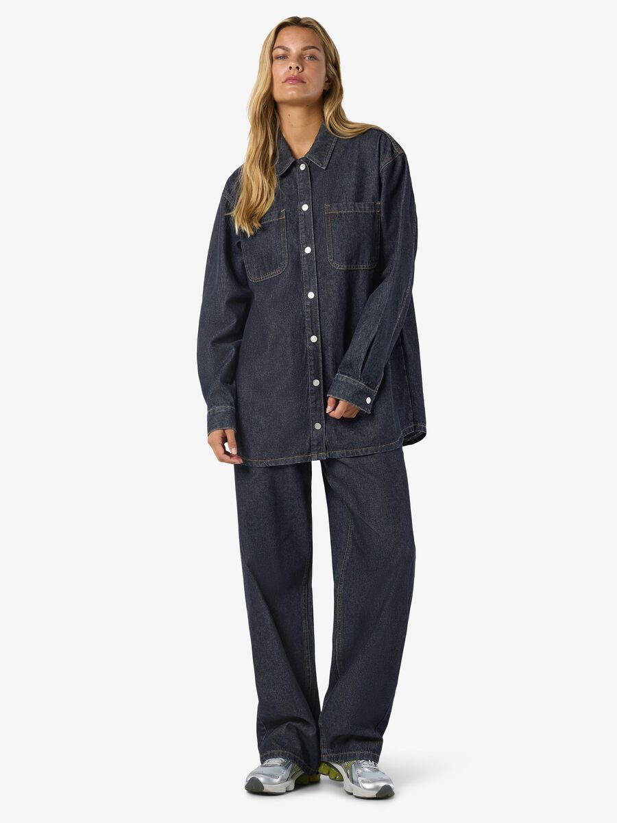 Carousel image - DENIM SHACKET, Dark Blue Denim | 4