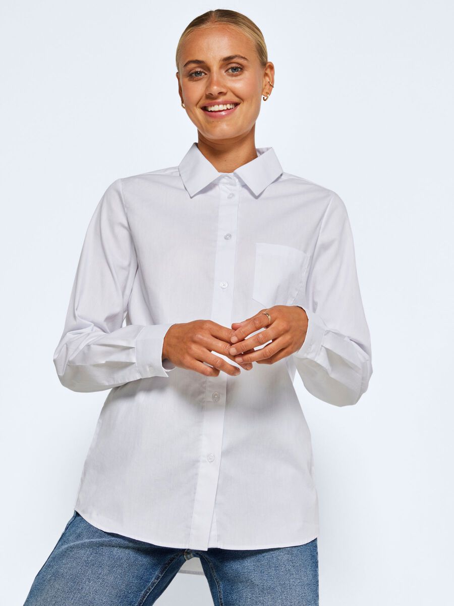 Noisy May LONG SLEEVED SHIRT, Bright White, highres - 27021903_BrightWhite_007.jpg