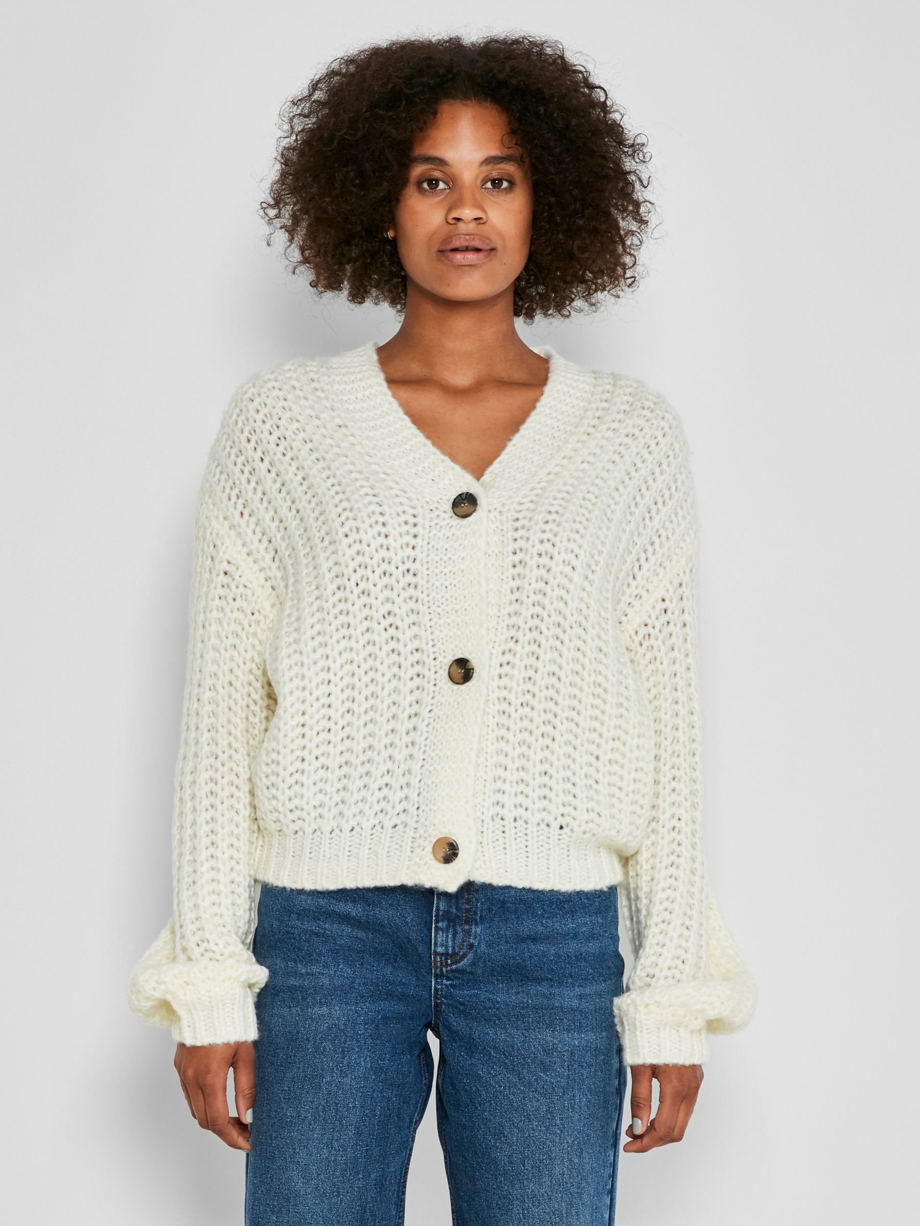 White chunky clearance cardigan