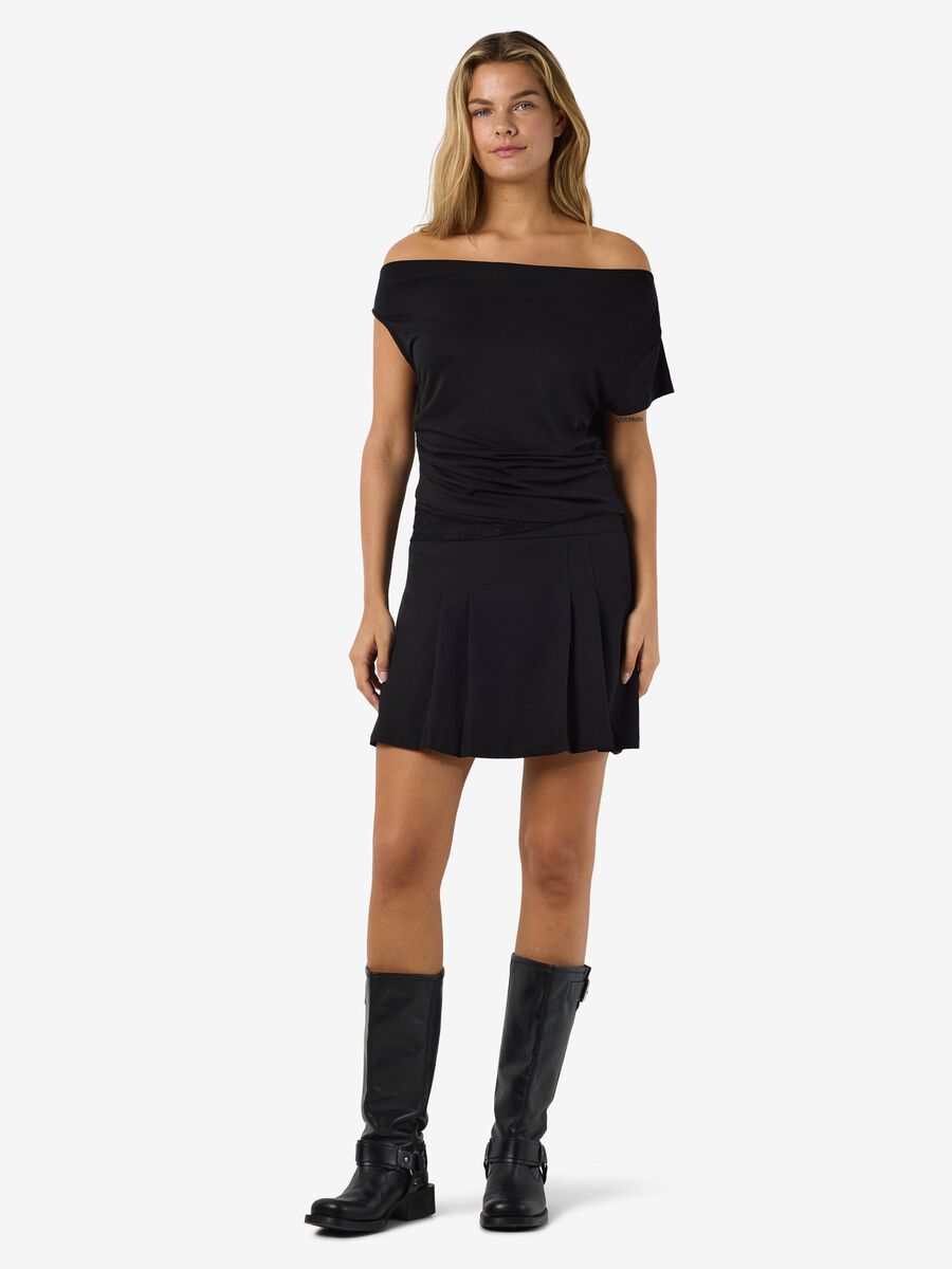 Carousel image - NMELIANA OFF-SHOULDER TOP, Black | 4