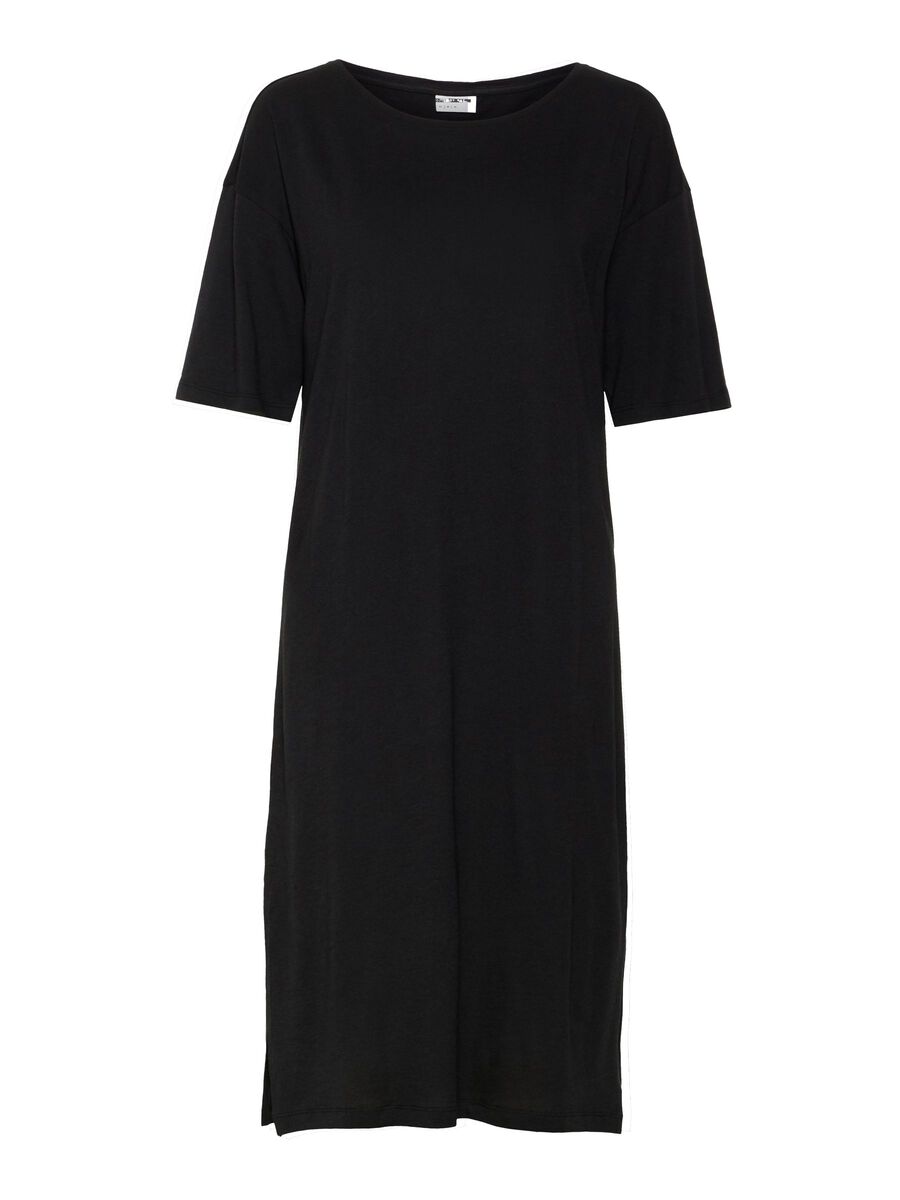 Carousel image - CURVE LANGES KLEID MIT KURZEN &Auml;RMELN, Black | 1