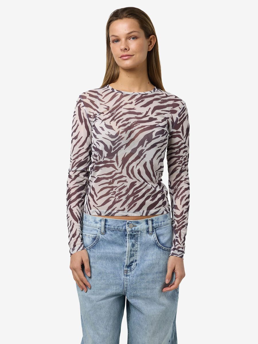 Noisy May LONG SLEEVED MESH TOP, Black, highres - 27023338_Black_1144071_003.jpg