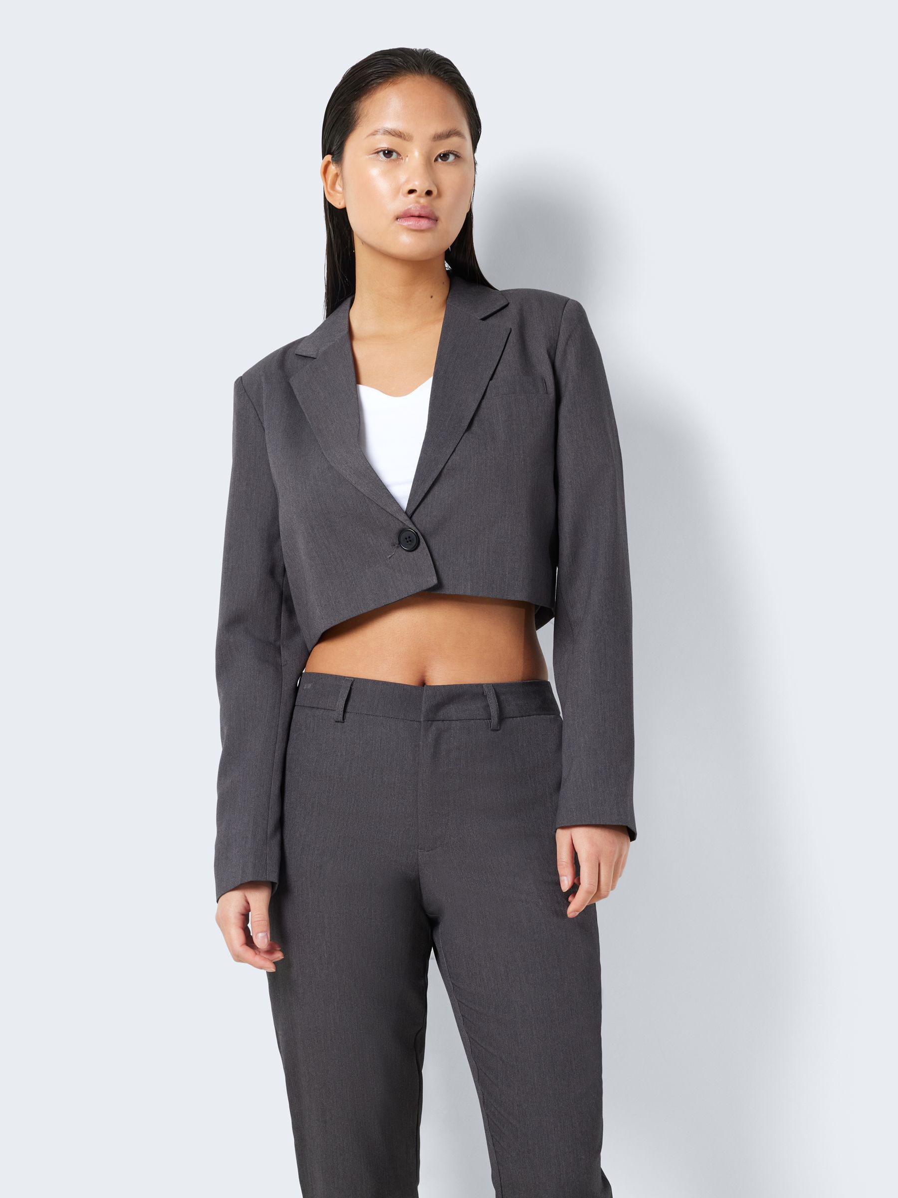 CROPPED BLAZER Grey NOISY MAY