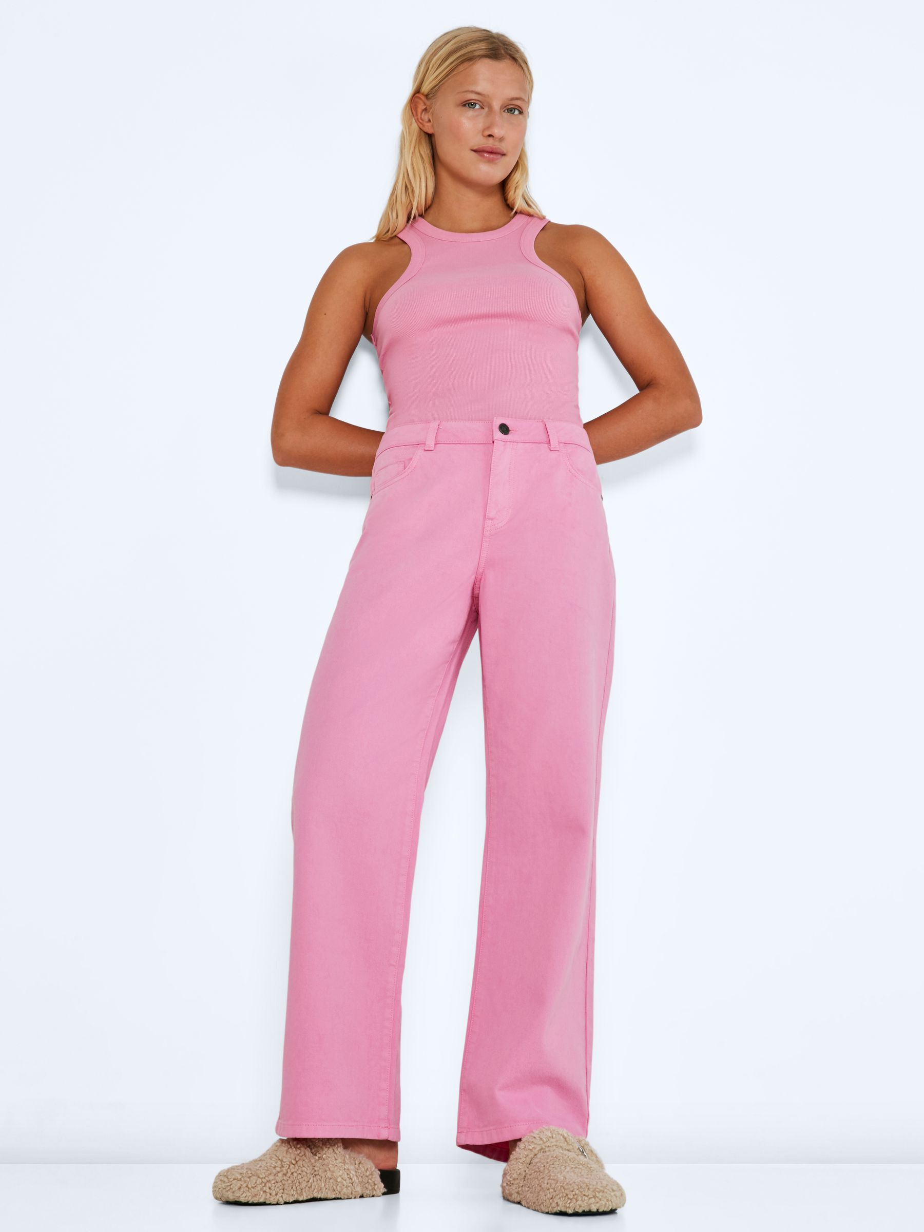 Nmamanda wide leg mid-rise jeans 