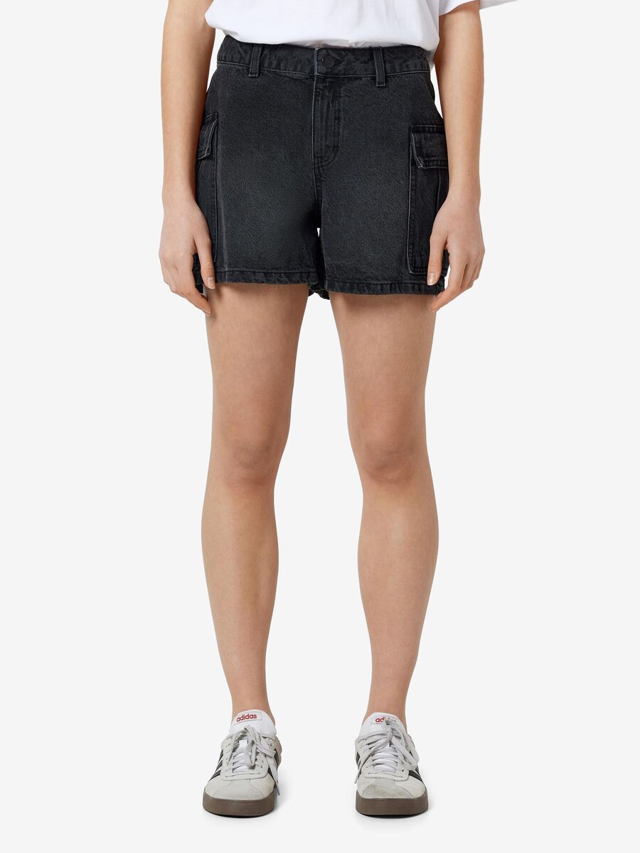 Noisy May CARGO DENIM SHORTS, Black Denim, highres - 27029291_BlackDenim_003.jpg