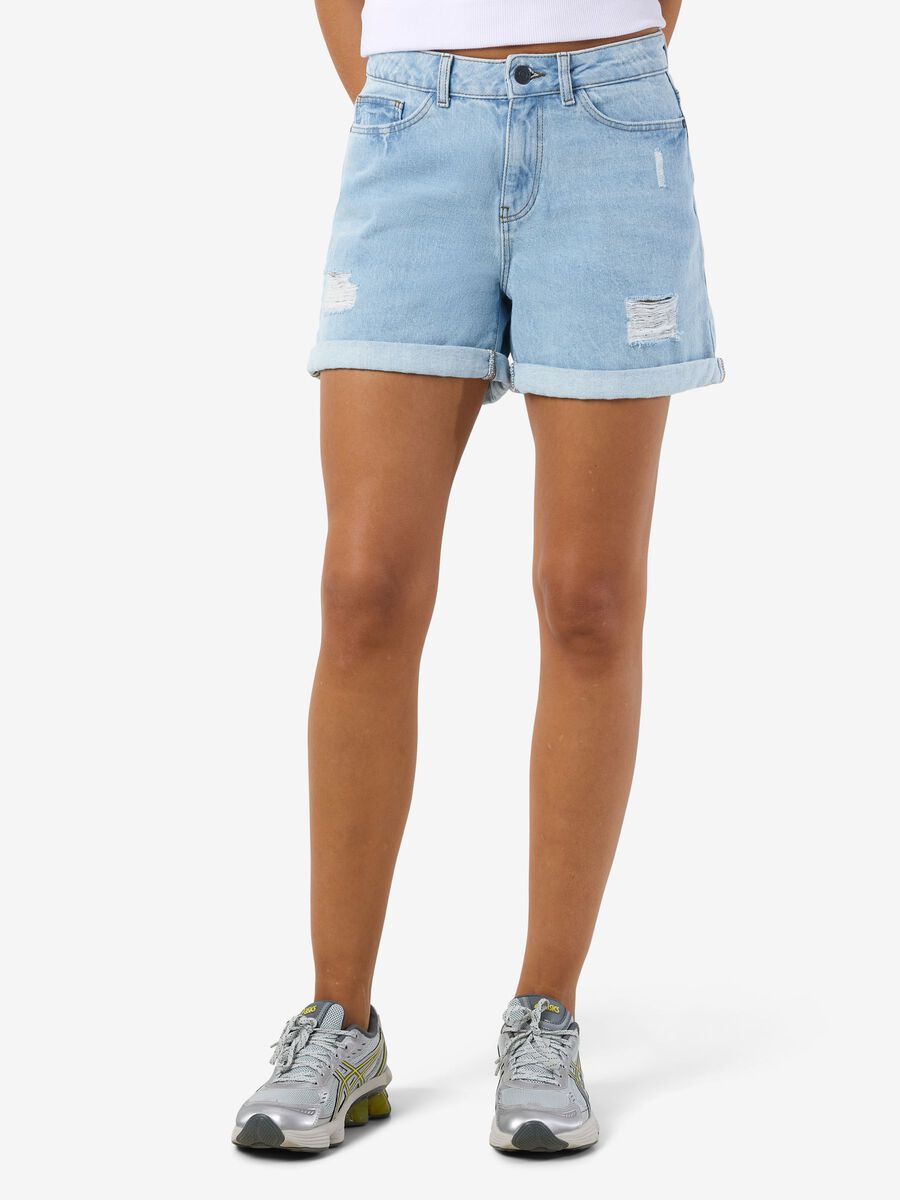 Product carousel image - NORMAL WAIST OLASHORTS, Light Blue Denim | 1