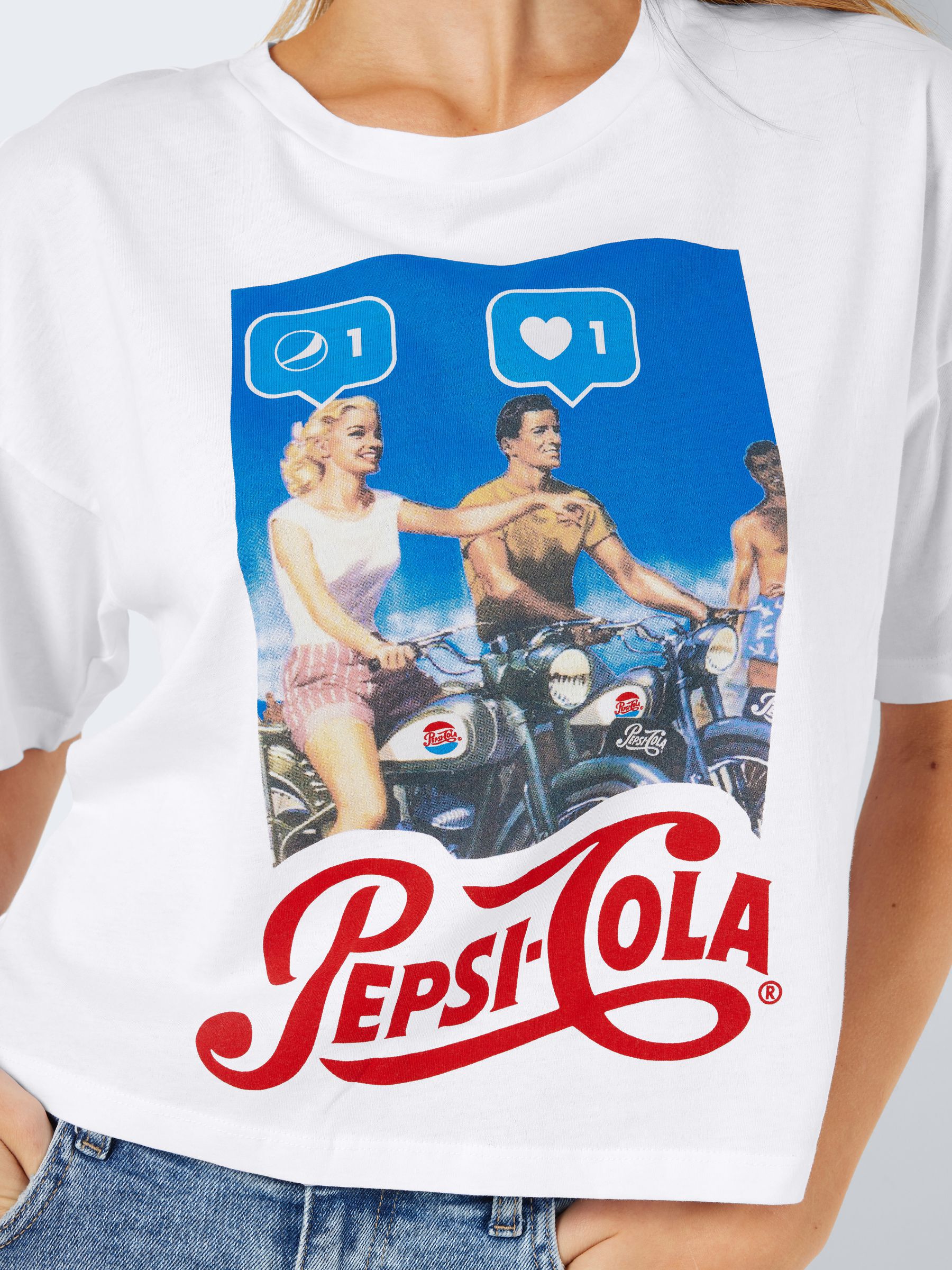 PEPSI T SHIRT White NOISY MAY