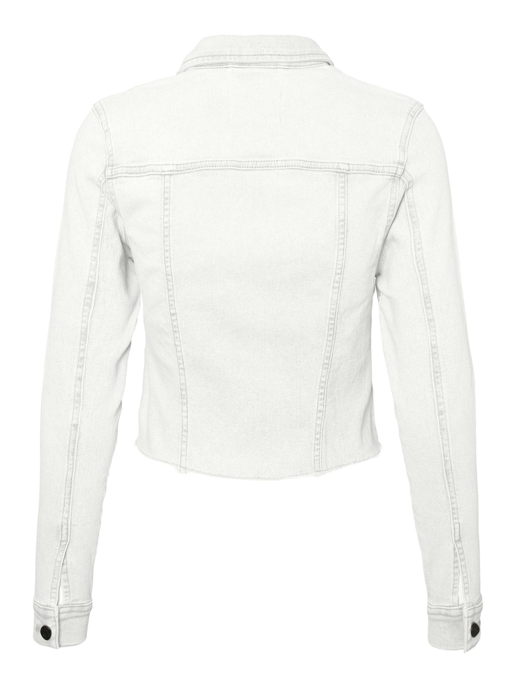 CROPPED DENIM JACKET White NOISY MAY