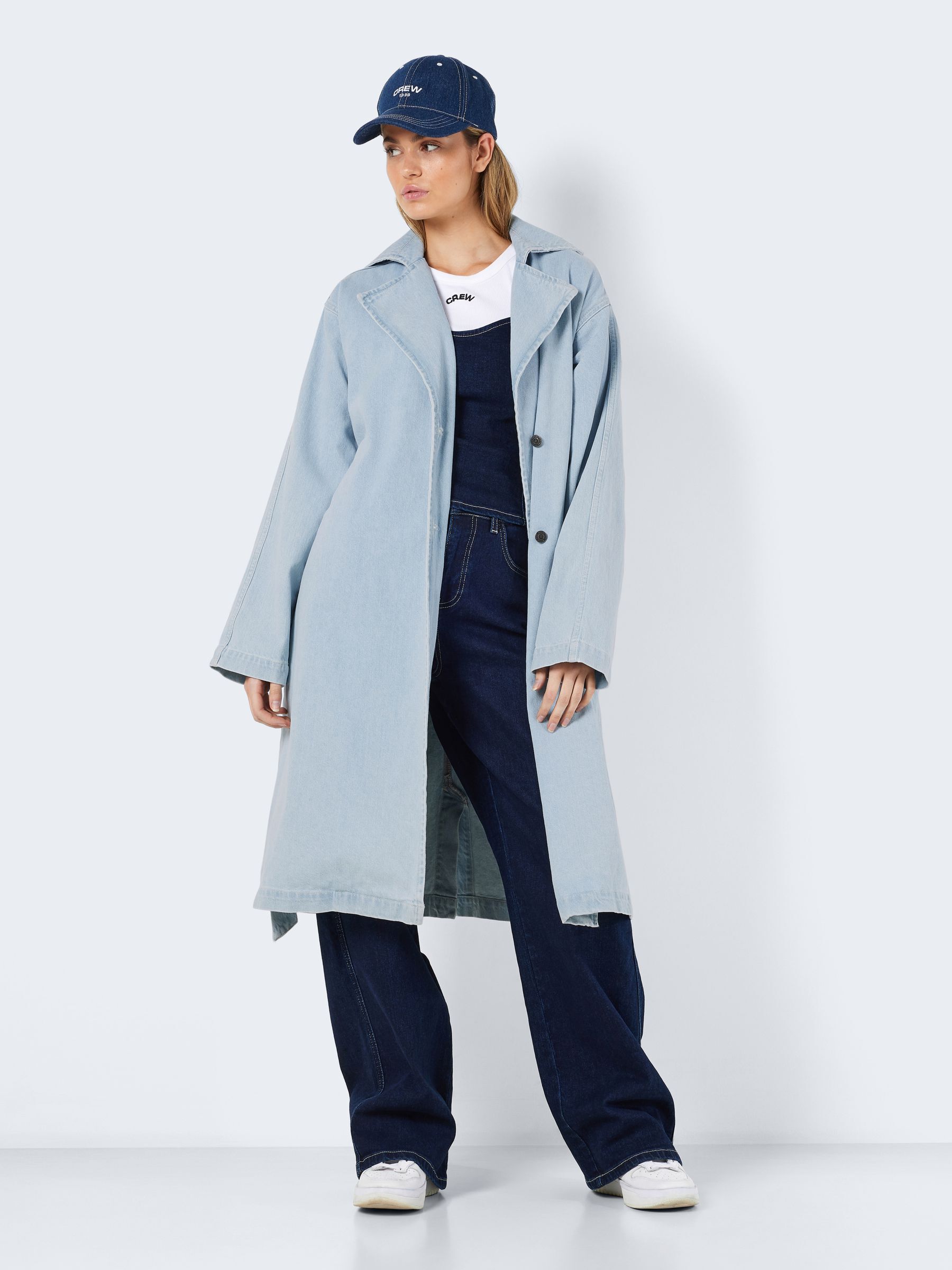 DENIM TRENCHCOAT Blue NOISY MAY