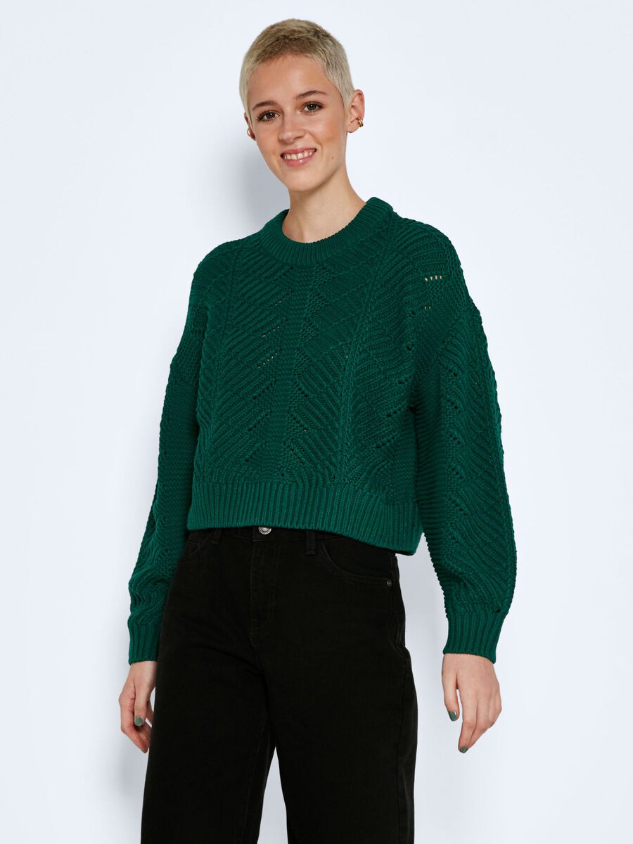 Noisy May KNITTED PULLOVER, Evergreen, highres - 27019043_Evergreen_003.jpg