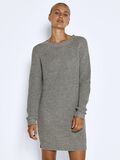 Product image thumbnail - KORT STRIKKET KJOLE, Medium Grey Melange | 1