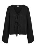 Noisy May TIE-FRONT BLOUSE, Black, highres - 27033022_Black_001.jpg