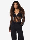 Product image thumbnail - LACE CARDIGAN, Black | 1