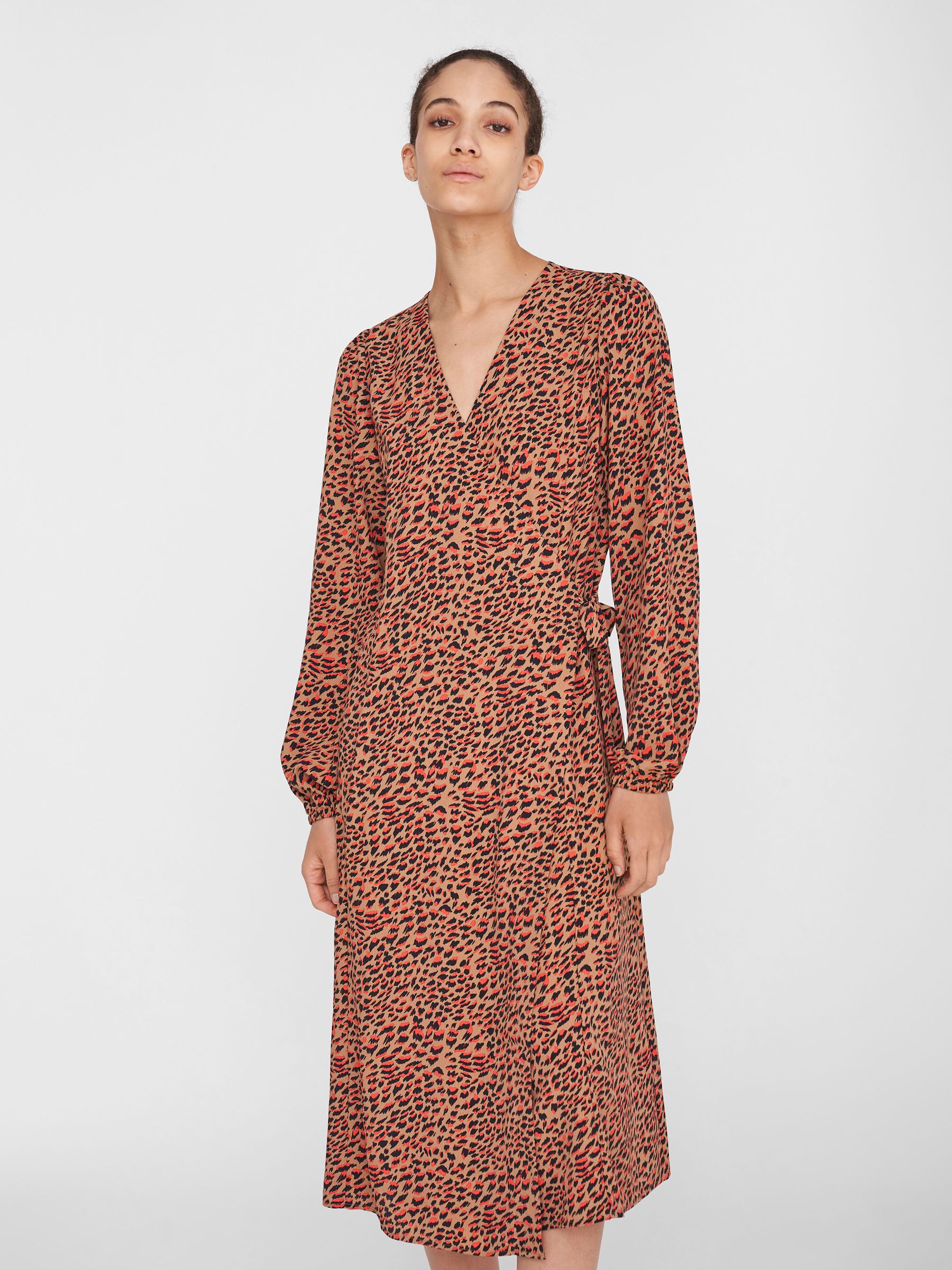 chocolate wrap dress