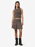 Product image thumbnail - KNITTED MINI SKIRT, Morel | 4