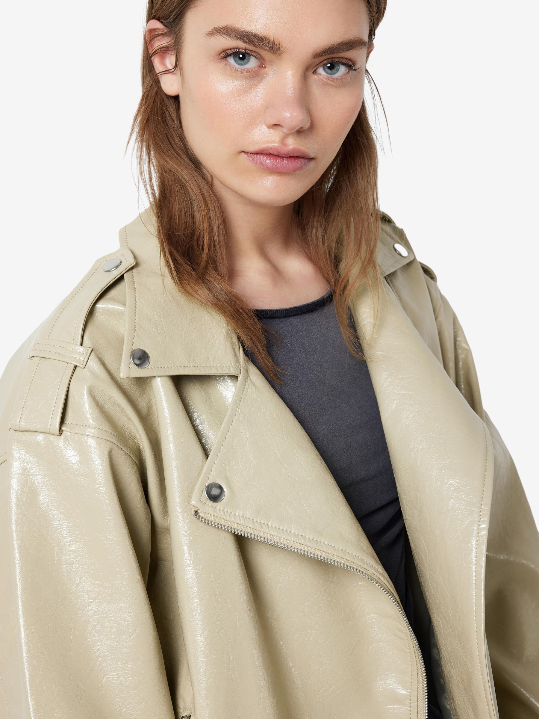 Veste simili hot sale cuir oversize