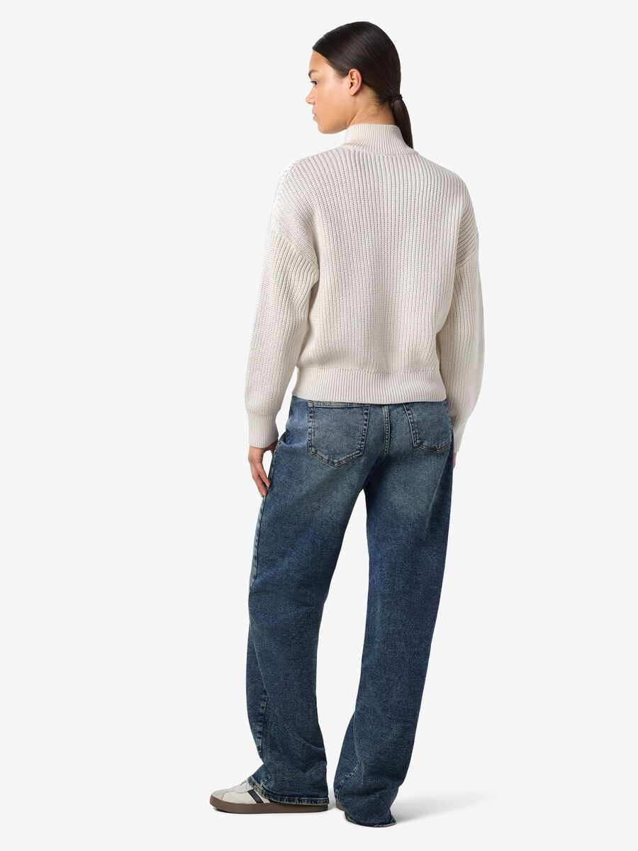 Carousel image - STEHKRAGEN HALF-ZIP PULLOVER, Cloud Dancer | 3