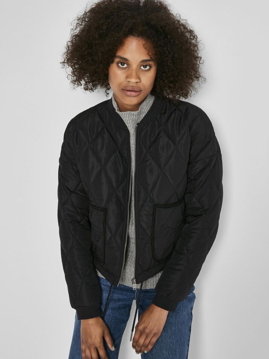 MATELASSÉE VESTE COURTE, Black, highres