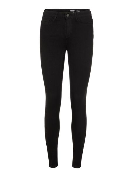 Noisy May NMCALLIE WYSOKA TALIA JEANSY SKINNY FIT, Black Denim, highres - 27007982_BlackDenim_001.jpg
