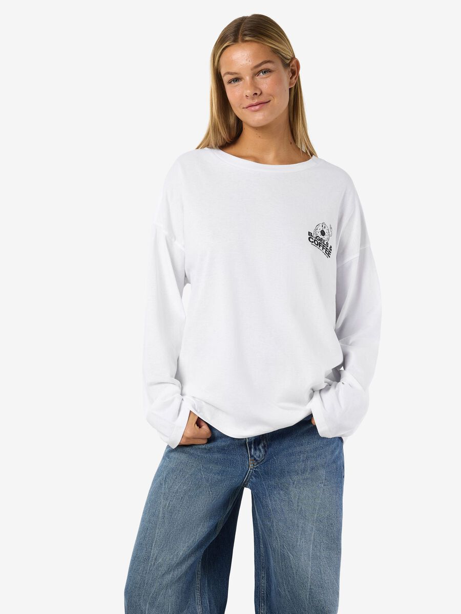 Carousel image - NMIDA  LONG-SLEEVED T-SHIRT, Bright White | 6