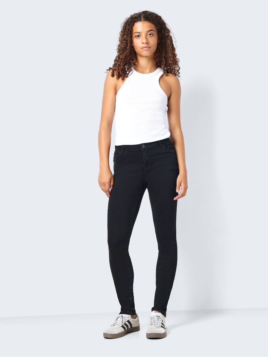 Noisy May NMKIMMY CROPPED SKINNY FIT JEANS, Black, highres - 27018140_Black_007.jpg