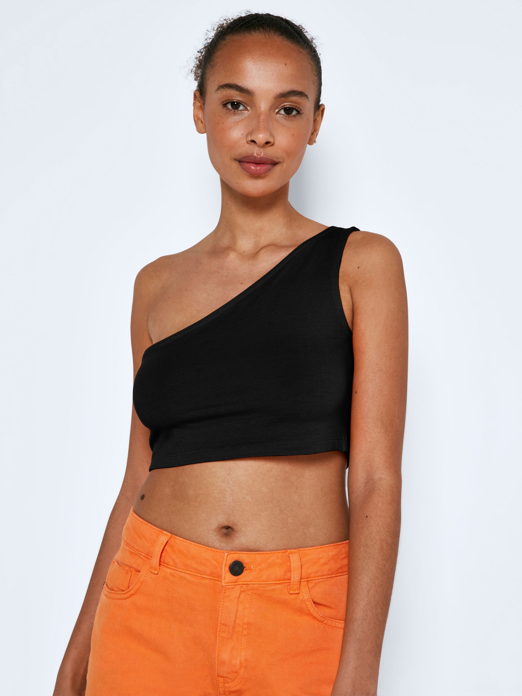 One shoulder top cropped tops