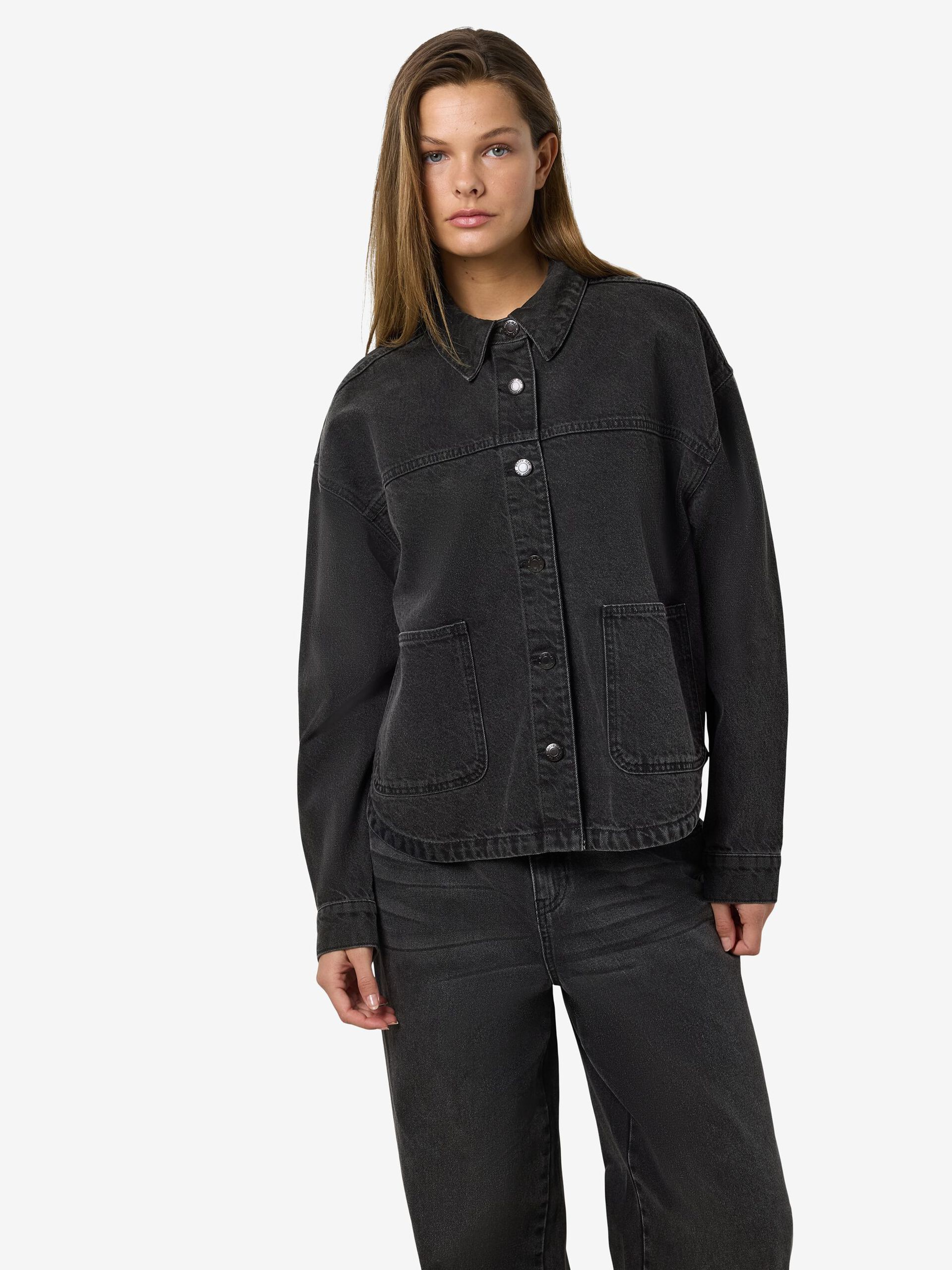 Carousel image - RELAXED DENIM JACKET, Black Denim | 6