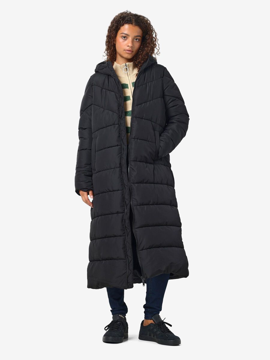 Product carousel image - NMDALCON EXTRALANGE WATTIERTE JACKE, Black | 2