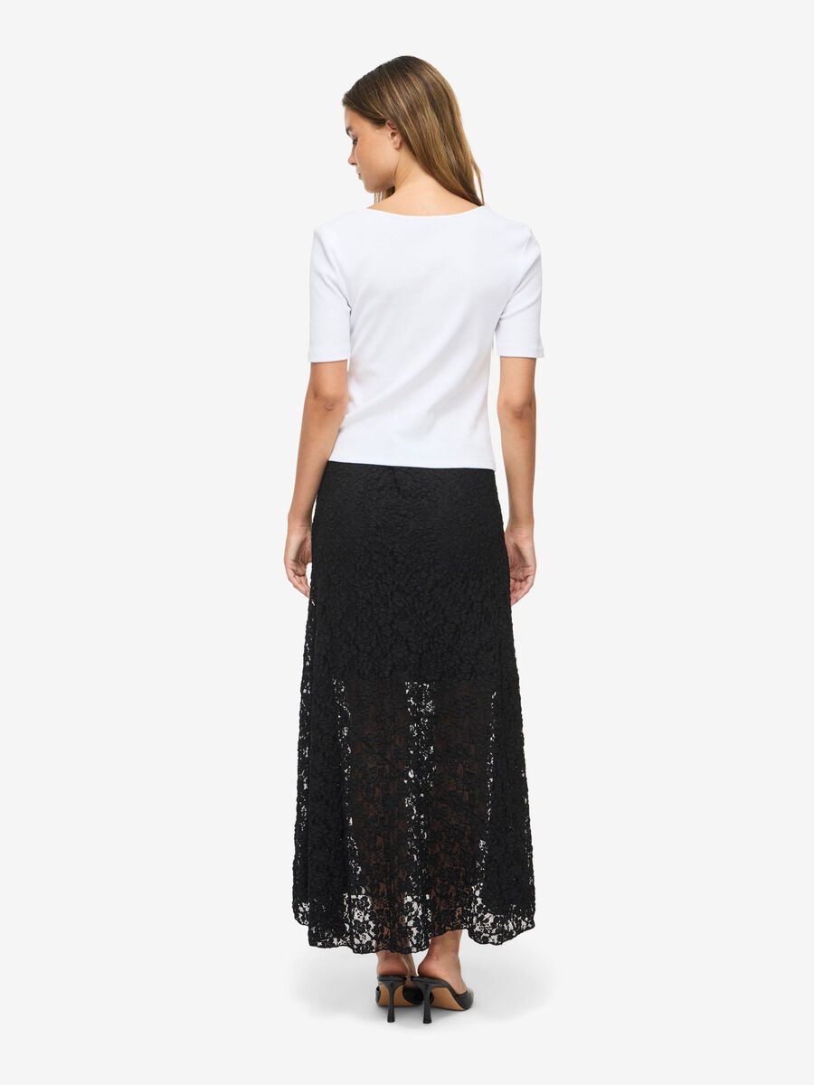 Carousel image 4 NMMIRIAM LACE MIDI DRESS, Black