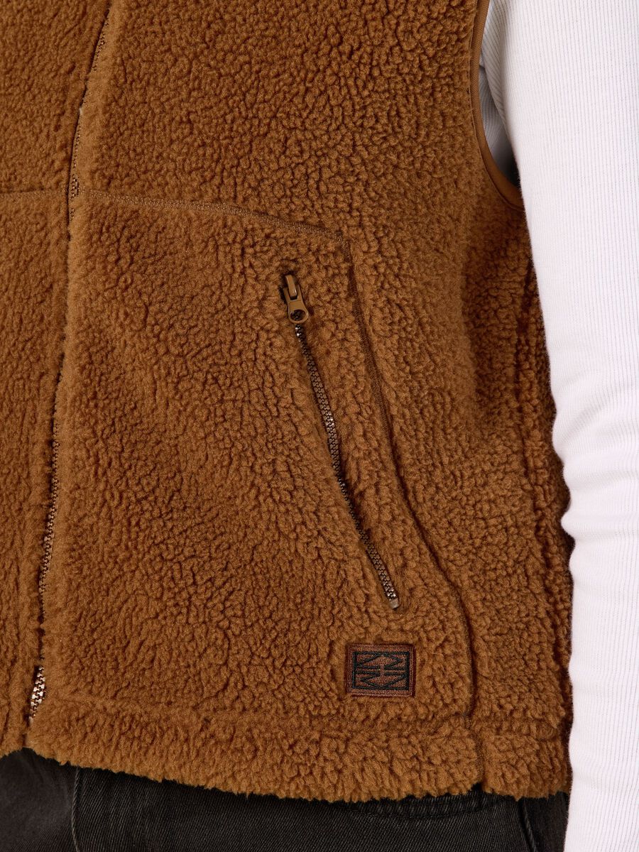 Carousel image 5 NMMASEY TEDDY GILET, Toffee