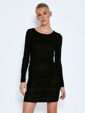 Noisy May RUCHED LONG SLEEVED DRESS, Black, highres - 27020171_Black_003.jpg