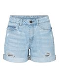 Noisy May TAILLE CLASSIQUE SHORTS EN JEAN, Light Blue Denim, highres - 27010866_LightBlueDenim_001.jpg