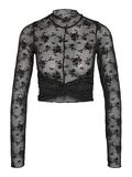 Product image thumbnail - NMEVE LONG SLEEVED TOP, Black | 2
