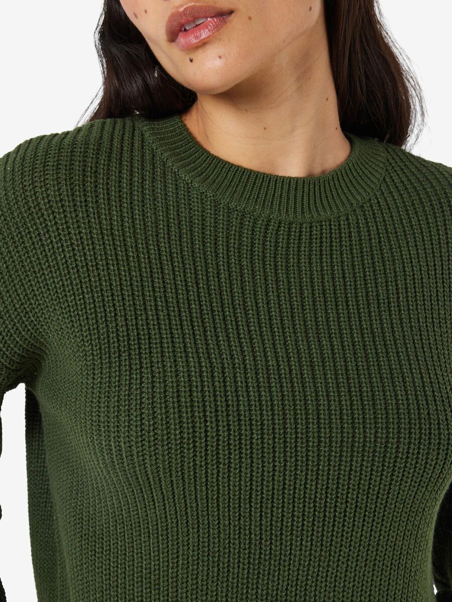 Carousel image - EN MAILLE PULLOVER, Kombu Green | 5
