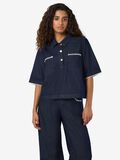 Product image thumbnail - NMINDIE JEANSHEMD, Dark Blue Denim | 6