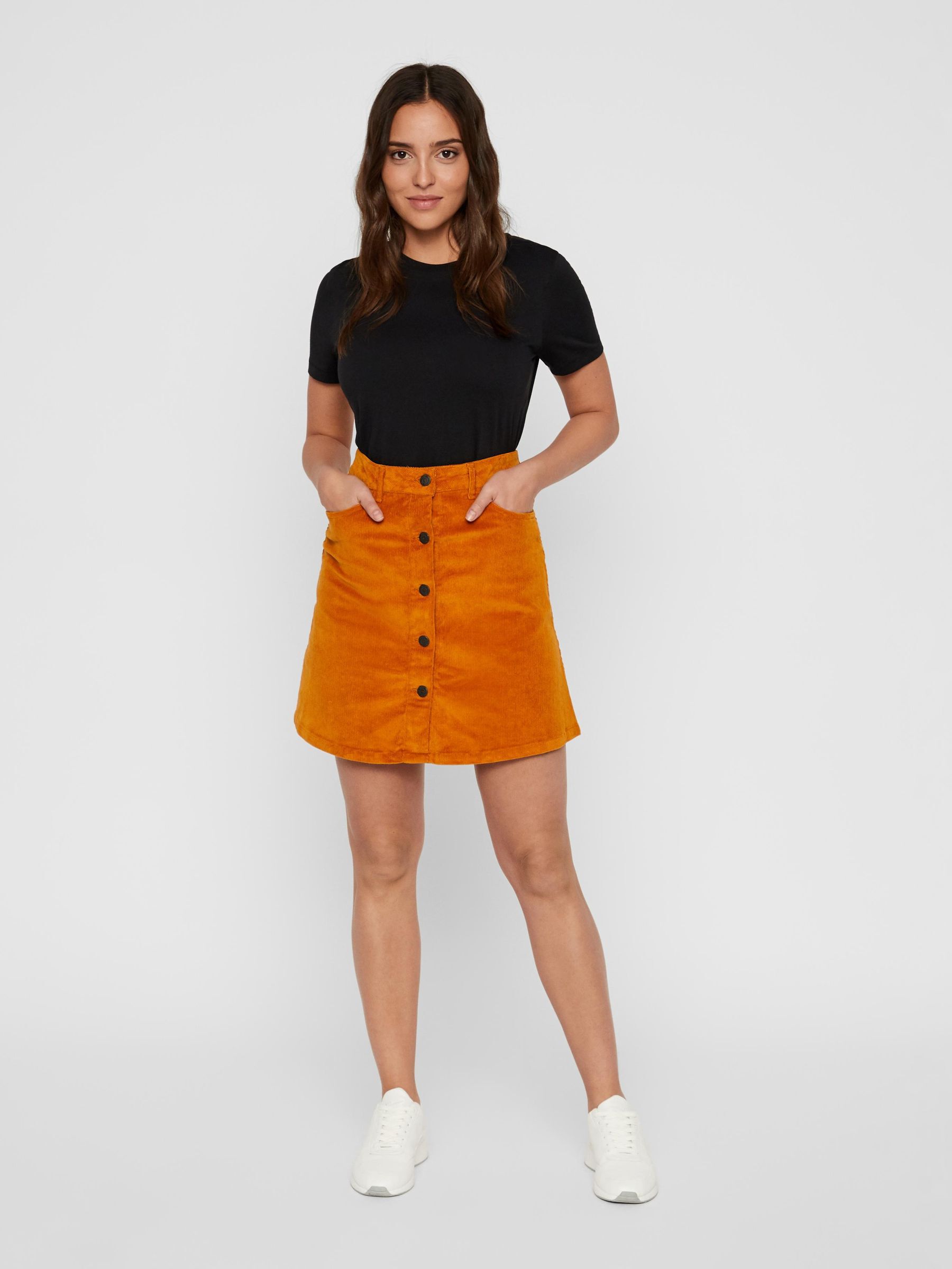 CORDUROY SKIRT Brown NOISY MAY