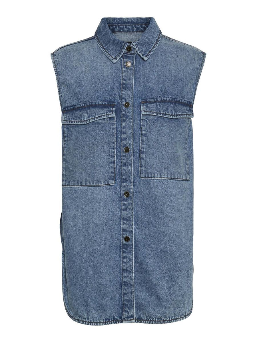 Noisy May LONG DENIM GILET, Light Blue Denim, highres - 27020613_LightBlueDenim_001.jpg