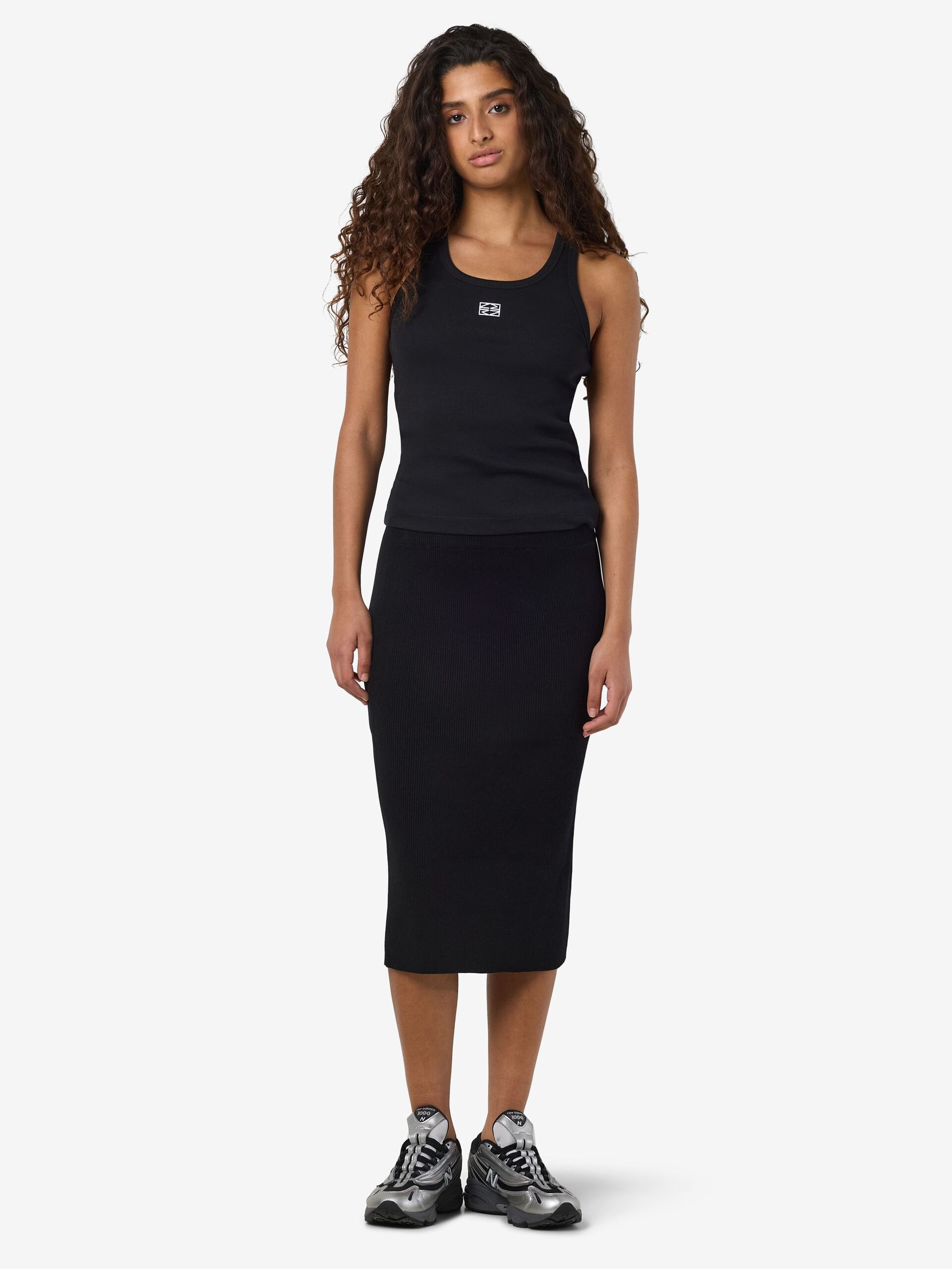 Carousel image - KNITTED MIDI SKIRT, Black | 4